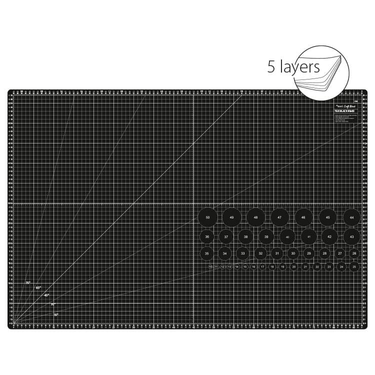 Mata texi craft black 90x60cm