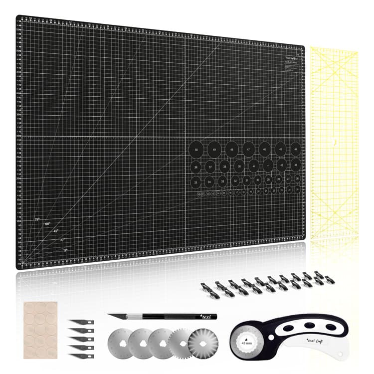Mata texi craft black 90x60cm