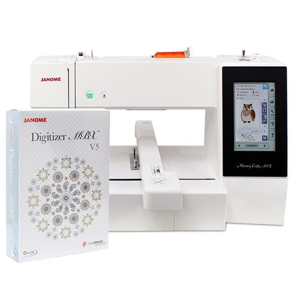 Hafciarka Janome MC500E + program hafciarski Janome Artistic Digitizer