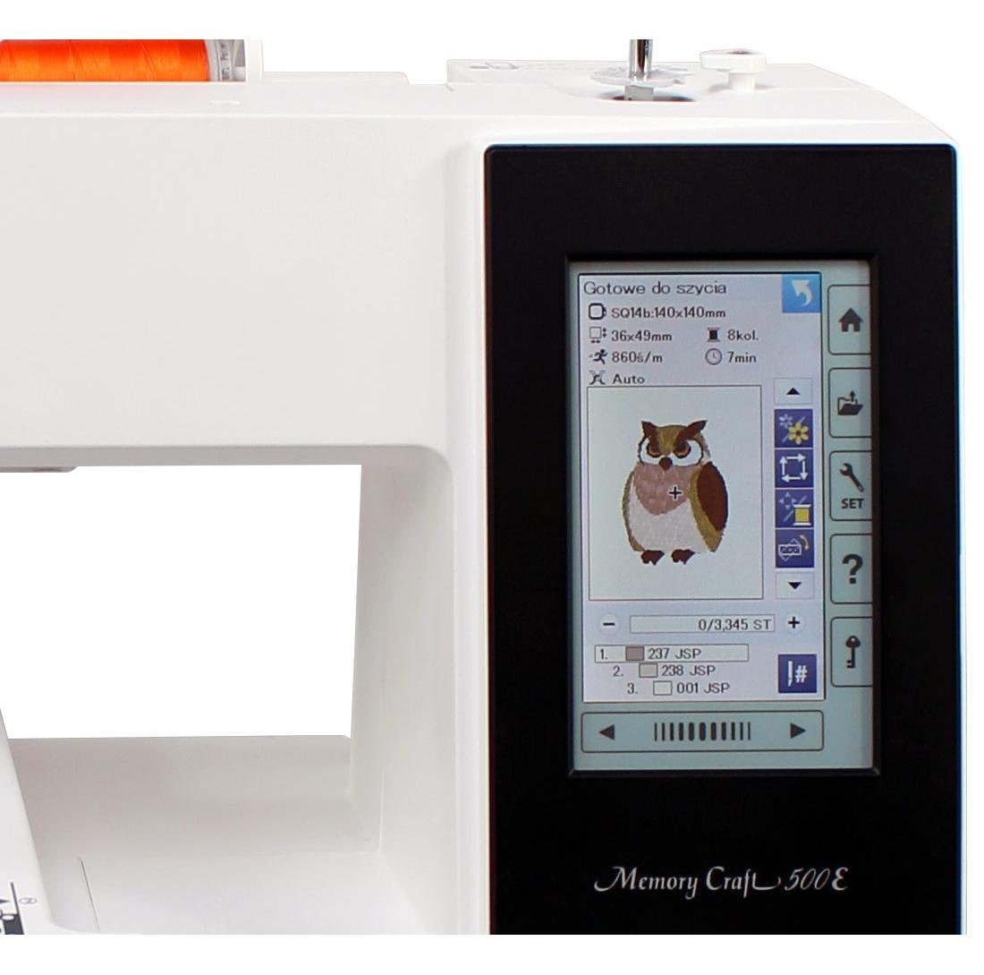 Hafciarka JANOME MC500E - widok 2
