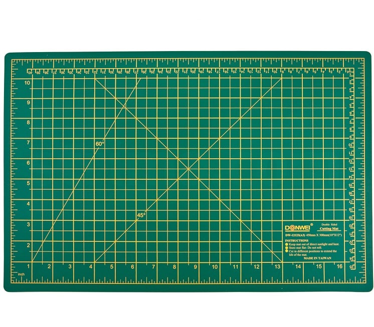 Mata podkładowa do cięcia 45x35 cm, DW-12123 Green