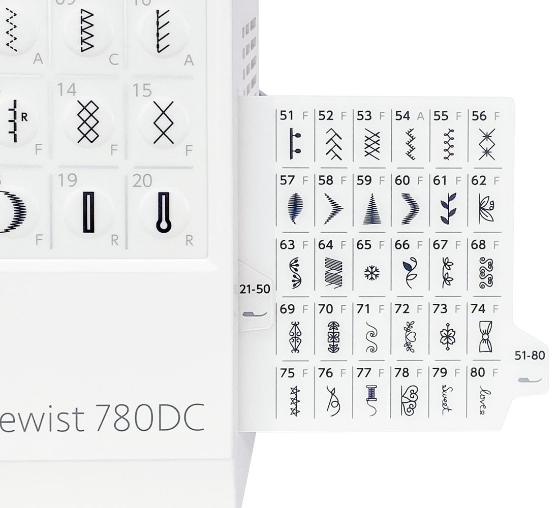 Janome 780DC - widok 2