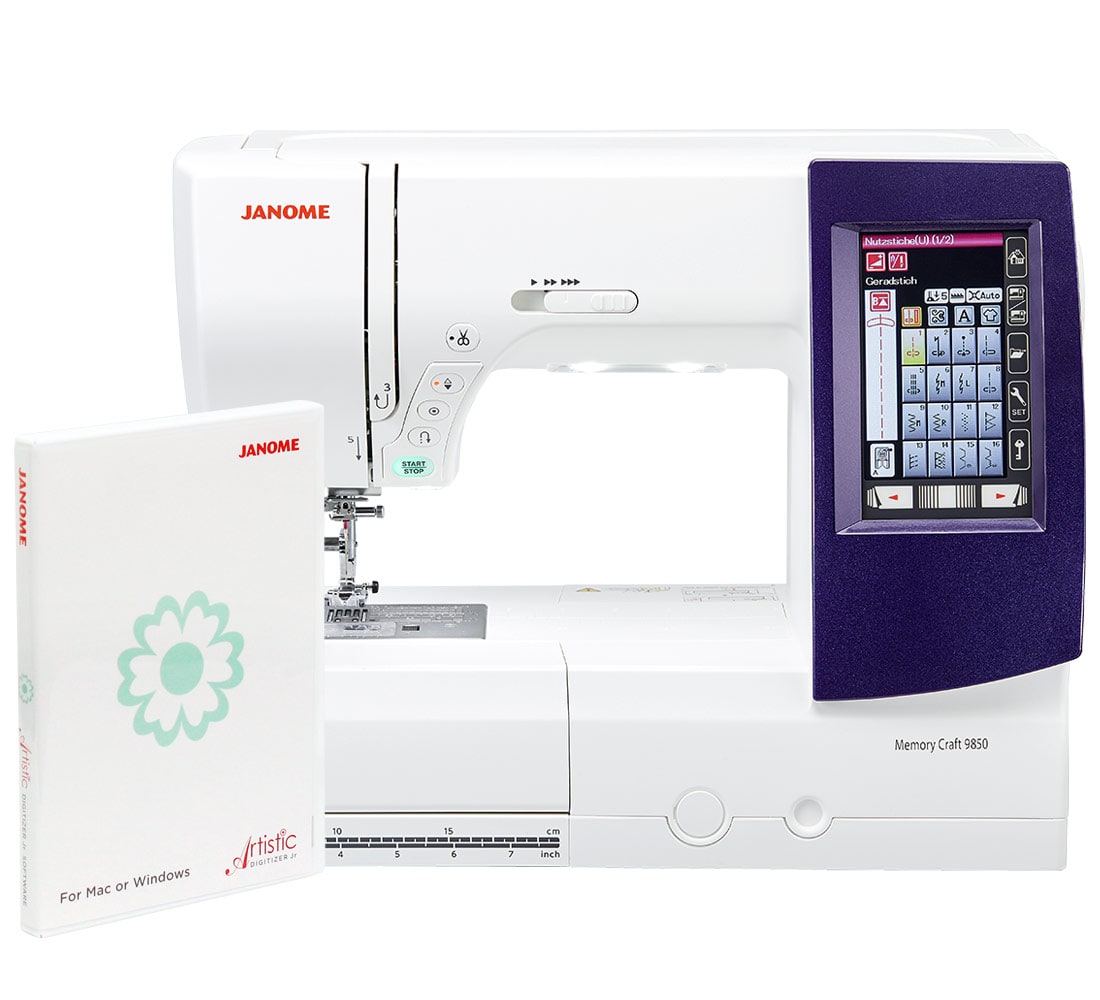 Janome MC9850 + program Janome Artistic Digitizer JR