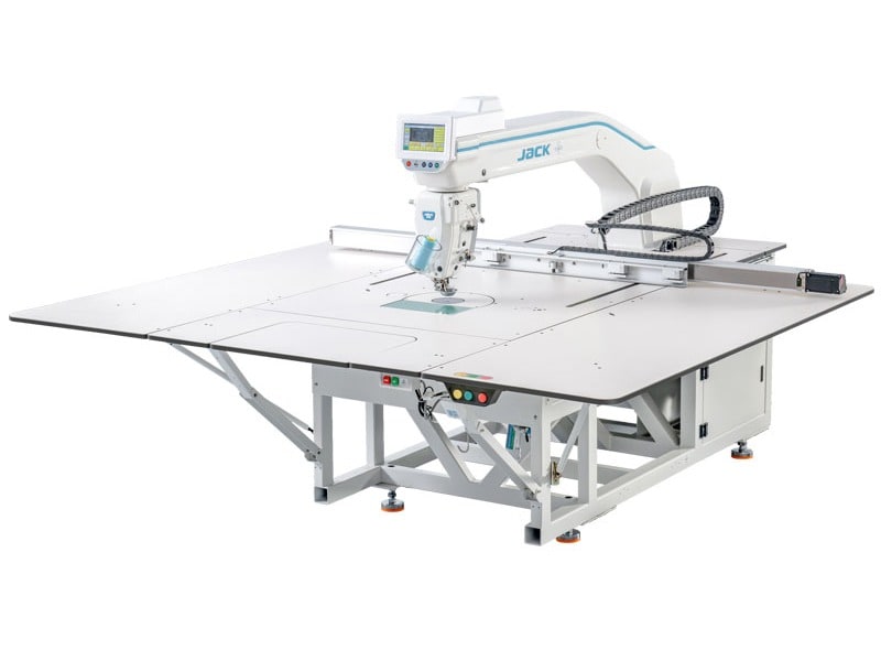 Jack M9-SS-F11B13-X pole szycia 1400x950mm z obrotową głowicą i dużym chwytaczem, laser