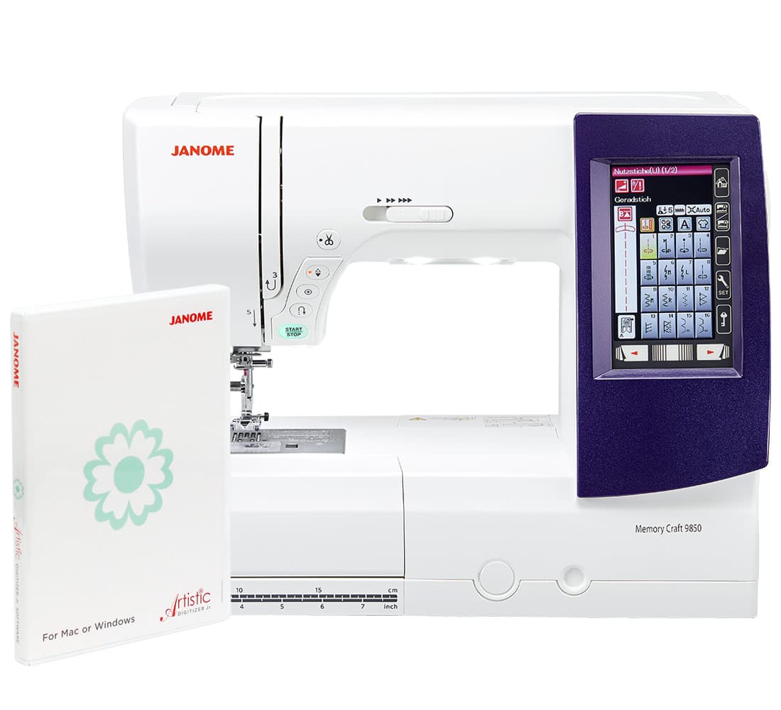 Janome MC9850 + program Janome Artistic Digitizer JR